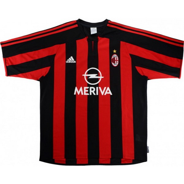 Authentic Camiseta AC Milan 1ª Retro 2003 2004 Rojo